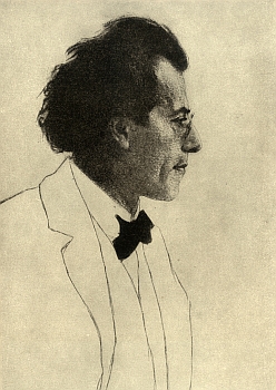 Gustav Mahler Emil Orlik 1902